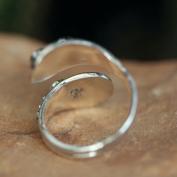 Adjustable Sterling Silver Lapis Lazuli Ring - Picture 4 of 6